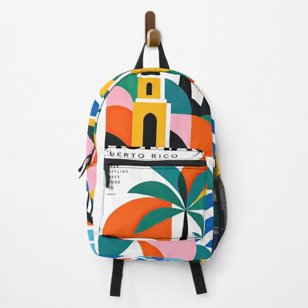Item preview, Colorful geometric travel poster celebrating Humacao, Puerto Ric designed and sold by ckybe.