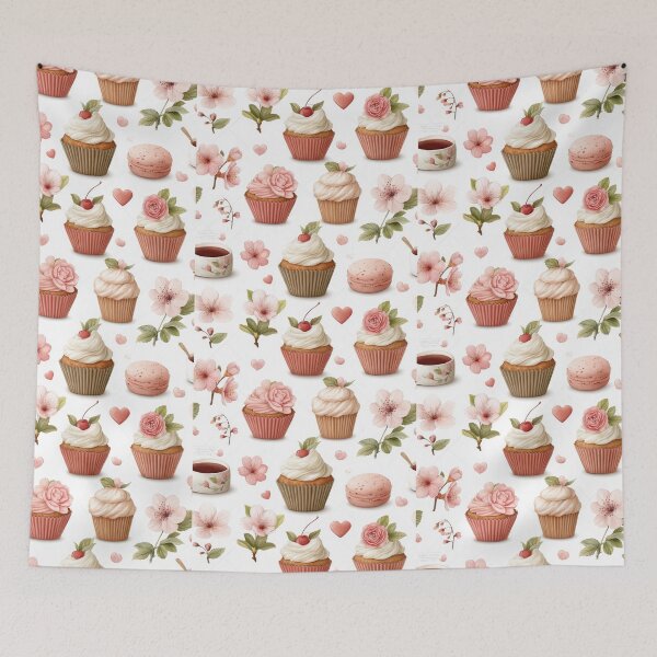 Item preview, Celebrate warmth and love with delightful cupcakes designed and sold by MiraCleAI.