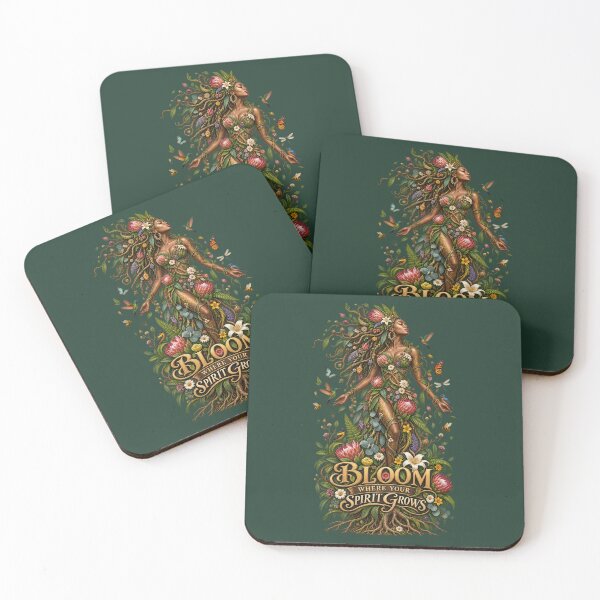 Item preview, Bloom Where Your Spirit Grows | Botanical Goddess Art | Mother Nature Illustration designed and sold by 'VARI'.