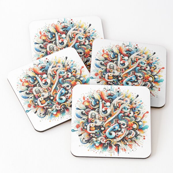 Item preview, Colorful Abstract Music Notes Art for Music Lovers designed and sold by tee.crush.