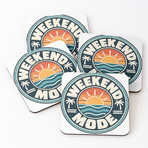 Item preview, Weekend Mode Retro Sunset designed and sold by Seculinator.