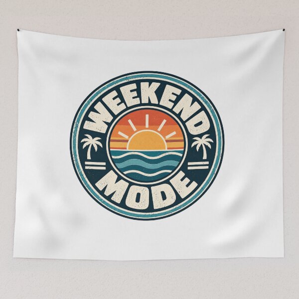 Artikelvorschau, Weekend Mode Retro Sunset entworfen und verkauft von Seculinator.