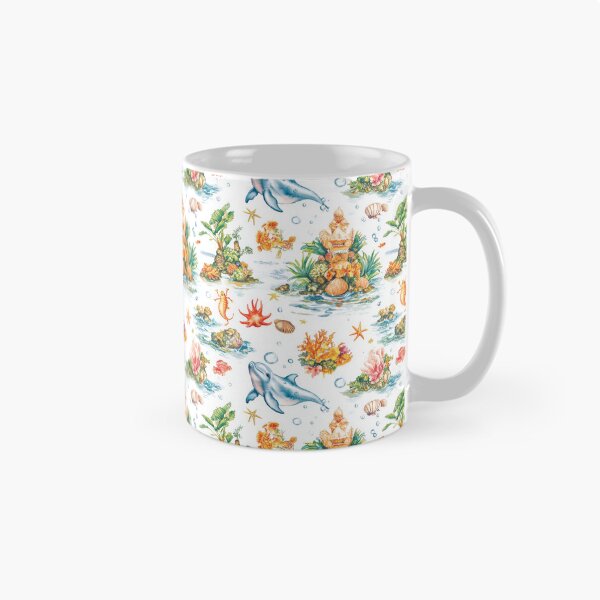 Item preview, Seamless coral reef pattern showcasing diverse marine creature  designed and sold by MiraCleAI.