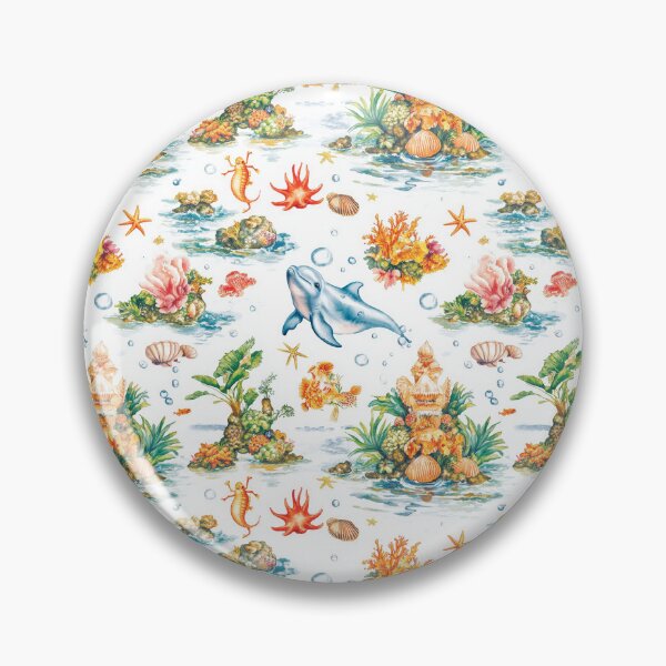 Item preview, Seamless coral reef pattern showcasing diverse marine creature  designed and sold by MiraCleAI.