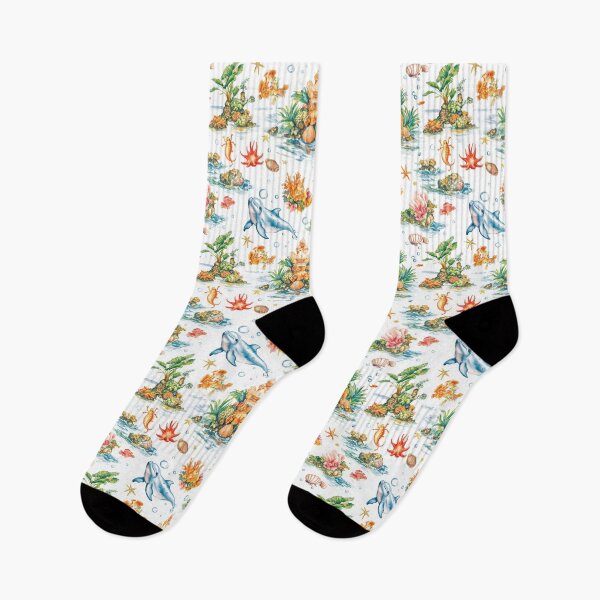 Item preview, Seamless coral reef pattern showcasing diverse marine creature  designed and sold by MiraCleAI.