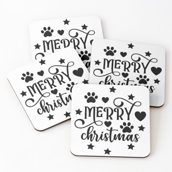 Item preview, Merry Christmas Paw & Hearts – Cute Holiday Typography designed and sold by Sed94.