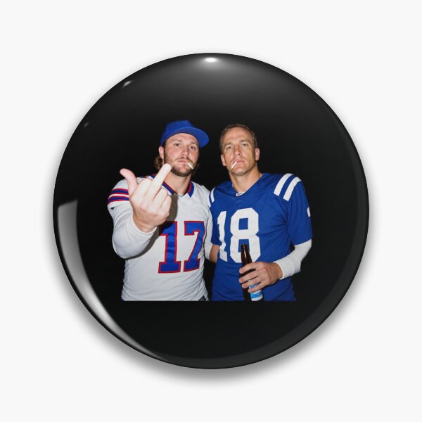 Item preview, NFL Josh Allen and Peyton Manning Drinking and Middle Finger designed and sold by VexisValora.
