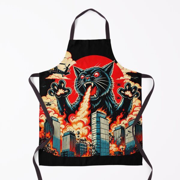 Item preview, Catzilla Funny Cat Monster Design Japanese designed and sold by VGAfanatic.