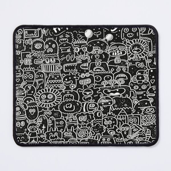 Item preview, Happy Birthday Doodle Monsters - Cute Black White Balloon Party designed and sold by Vivid Pixel Studio.