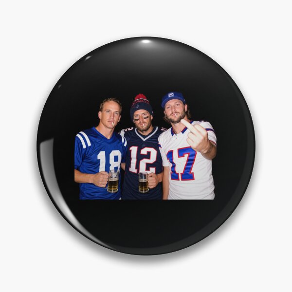 Item preview, NFL Peyton Manning, Tom Brady and Josh Allen Drinking and Middle Finger designed and sold by VexisValora.