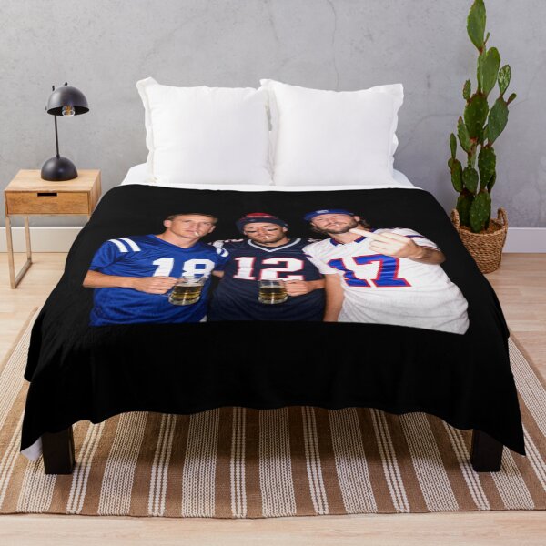 Item preview, NFL Peyton Manning, Tom Brady and Josh Allen Drinking and Middle Finger designed and sold by VexisValora.