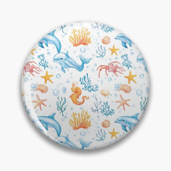 Item preview, Seamless coral reef pattern showcasing diverse marine creature  designed and sold by MiraCleAI.