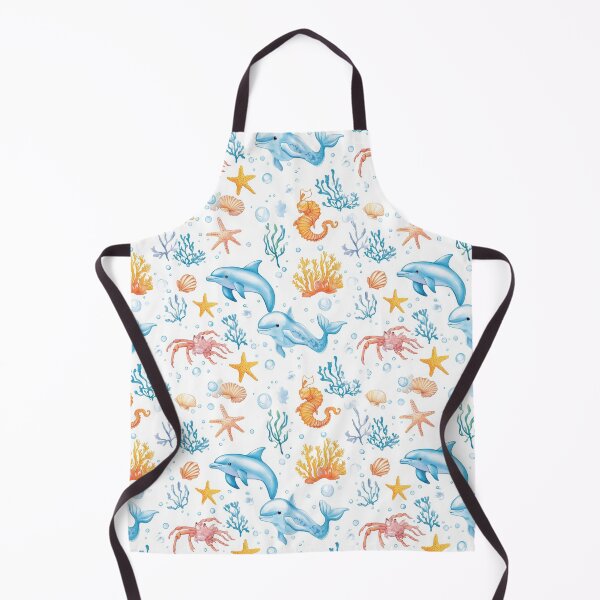 Item preview, Seamless coral reef pattern showcasing diverse marine creature designed and sold by MiraCleAI.
