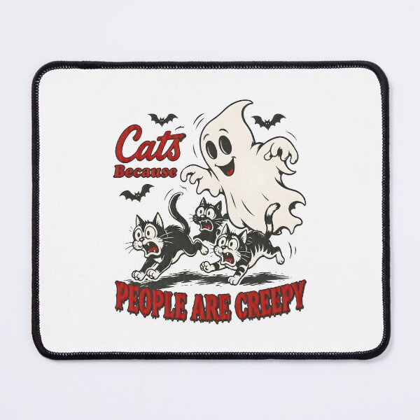 Item preview, Cats Because People Are Creepy Ghost Art designed and sold by OlyvieArt.