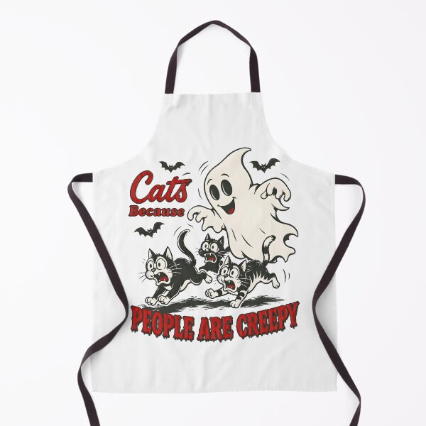 Item preview, Cats Because People Are Creepy Ghost Art designed and sold by OlyvieArt.