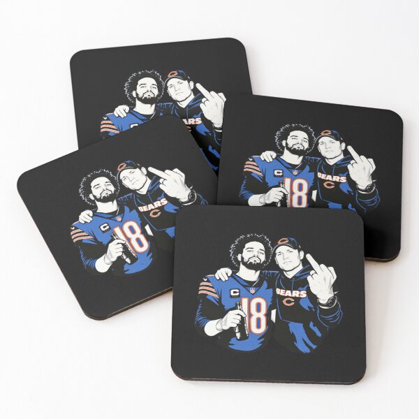 Item preview, Official Caleb Williams And Ben Johnson Chicago Bears Middle Finger Beer Cigarettes designed and sold by VexisValora.