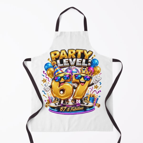 Item preview, Party Level 67 Birthday Vibes designed and sold by RØNI AI.