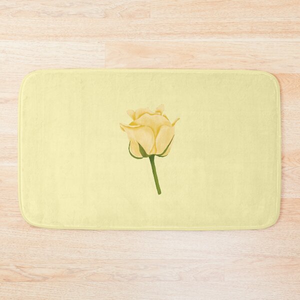 Item preview, Yellow Rose Watercolor Starting to Bloom designed and sold by EmeraldeaArt.