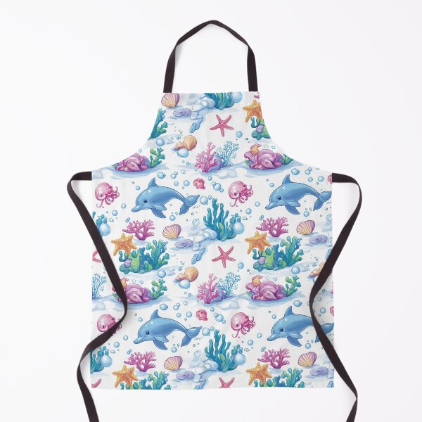 Item preview, Seamless coral reef pattern showcasing diverse marine creature designed and sold by MiraCleAI.