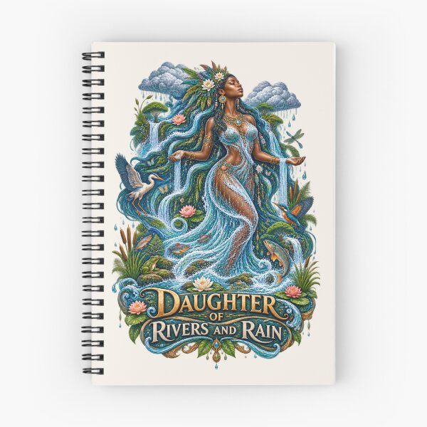 Item preview, Daughter of Rivers and Rain | River Goddess Art | Sacred Water Spirit designed and sold by 'VARI'.
