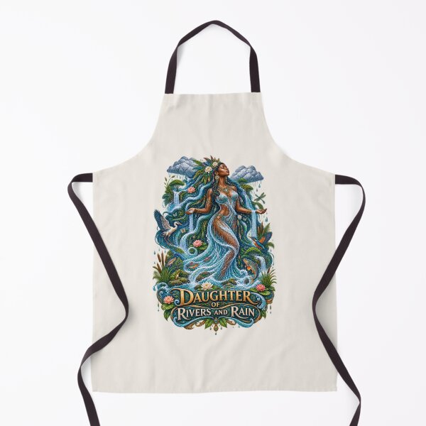 Item preview, Daughter of Rivers and Rain | River Goddess Art | Sacred Water Spirit designed and sold by 'VARI'.