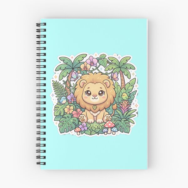 Item preview, Kawaii Baby Lion Jungle King designed and sold by Tinydoodlenest .
