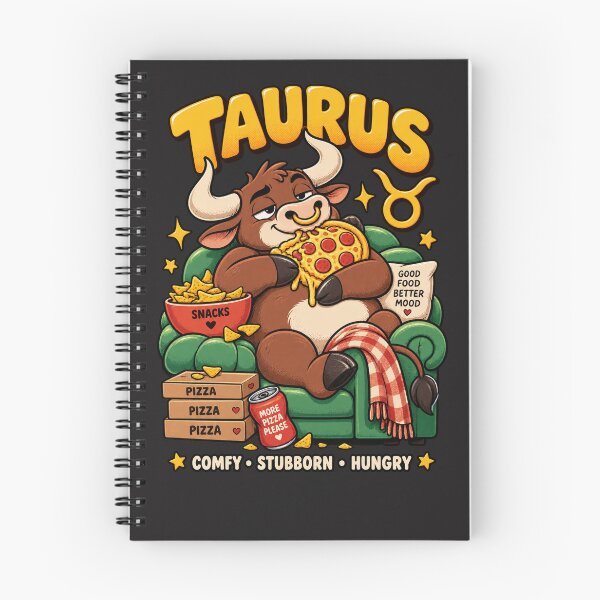 Item preview, Taurus Zodiac – Lazy Bull and Pizza Obsession designed and sold by MetaModel Editions.