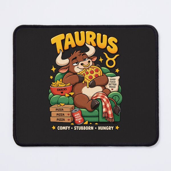 Item preview, Taurus Zodiac – Lazy Bull and Pizza Obsession designed and sold by MetaModel Editions.