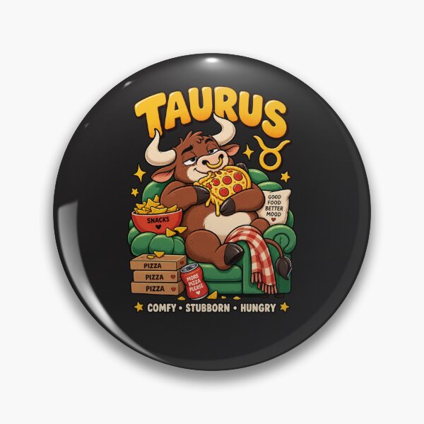 Item preview, Taurus Zodiac – Lazy Bull and Pizza Obsession designed and sold by MetaModel Editions.