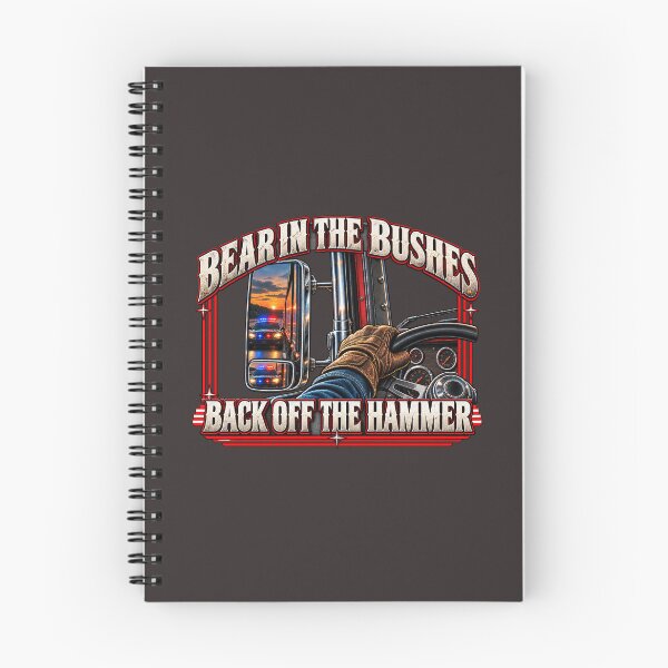 Item preview, Bear In The Bushes | Back Off The Hammer | Truck Side Mirror Police Art designed and sold by NomadForge.