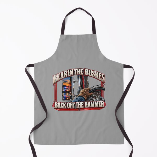 Item preview, Bear In The Bushes | Back Off The Hammer | Truck Side Mirror Police Art designed and sold by NomadForge.