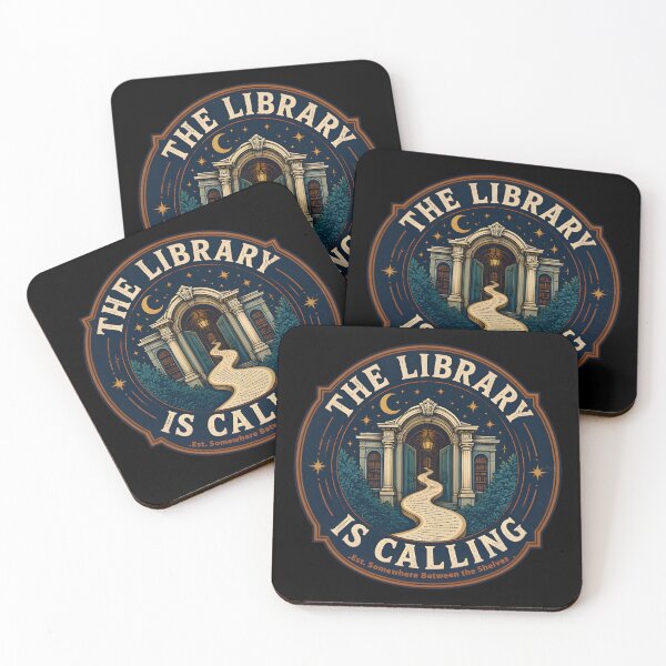 Item preview, The Library Is Calling Vintage Book Lover Travel Badge designed and sold by DESIGNNOUR.