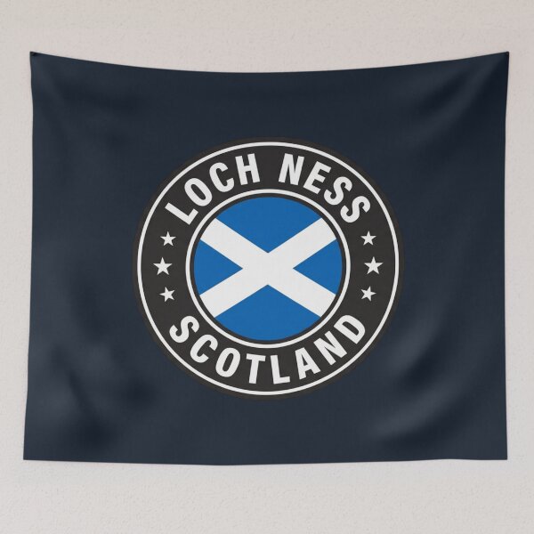 Item preview, Loch Ness Scotland Scottish Flag Souvenir Round Badge Crest designed and sold by jeshands.
