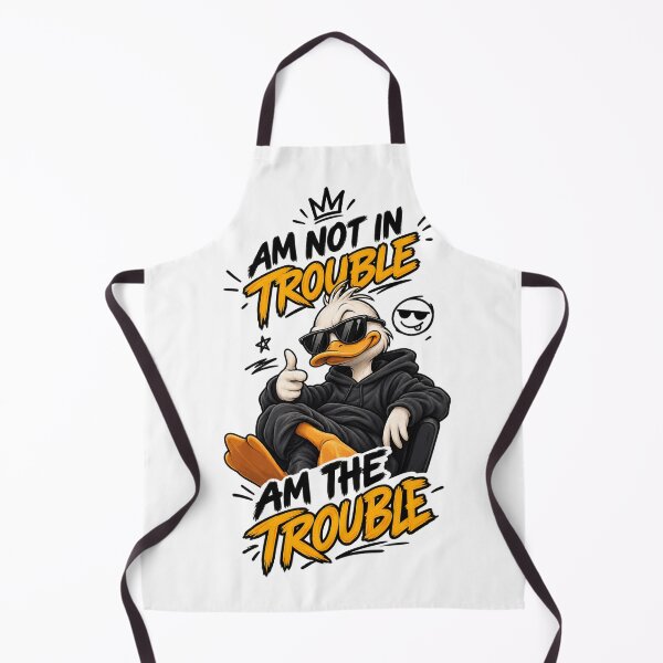 Item preview, Am Not in Trouble, I Am the Trouble – Funny Duck Streetwear designed and sold by delbydesigns.