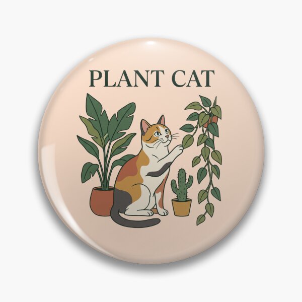 Item preview, Calico cat with houseplants and plant cat society designed and sold by BiniClicks.