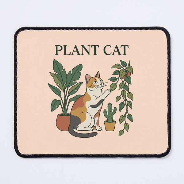 Item preview, Calico cat with houseplants and plant cat society designed and sold by BiniClicks.