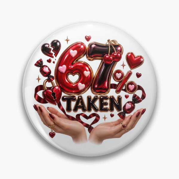 Item preview, My Heart Says 67 Valentine Meme designed and sold by RØNI AI.