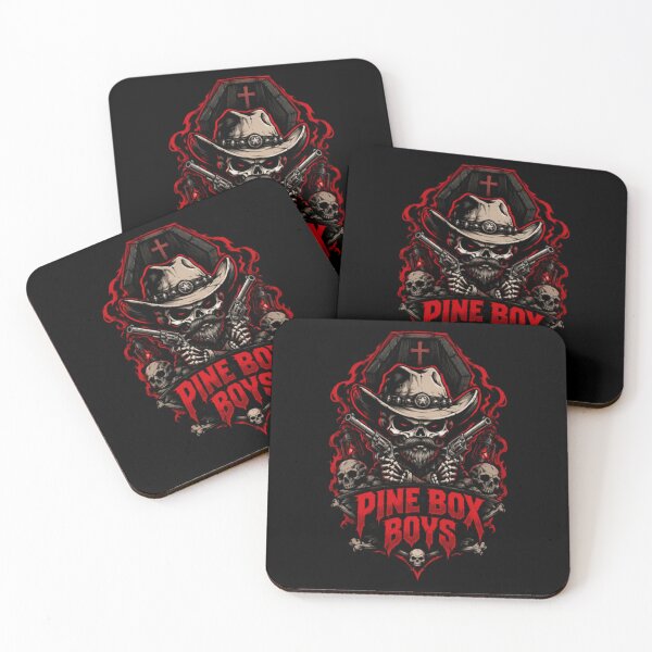 Item preview, Pine Box Boys – Dark Chibi Skeleton Cowboy designed and sold by VexisValora.