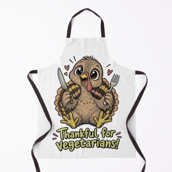 Item preview, Cute Turkey Thankful for Vegetarians Thanksgiving designed and sold by TasiaZenzura.
