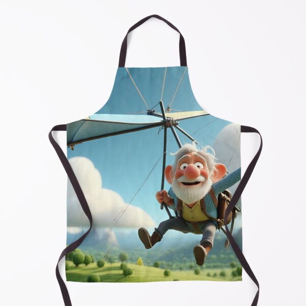 Item preview, Old Fart flying a hang glider designed and sold by Colin Bentham.