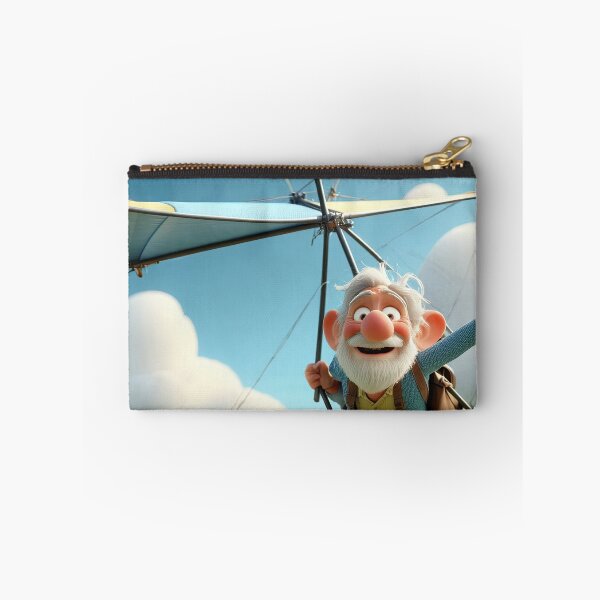 Item preview, Old Fart flying a hang glider designed and sold by Colin Bentham.