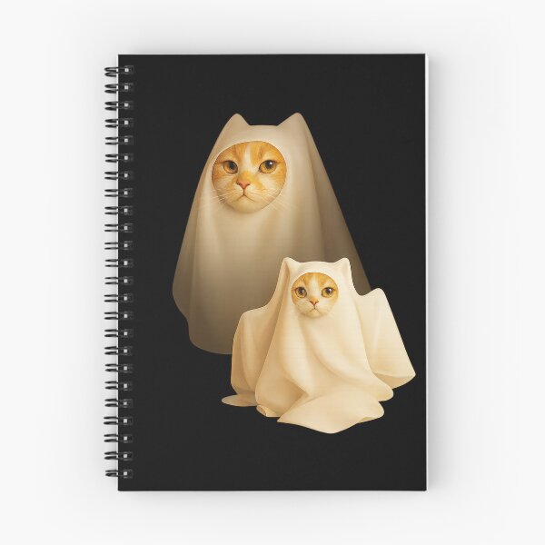 Item preview, Ghost Cats Duo Cream Sheet Costumes designed and sold by DoArtITa.