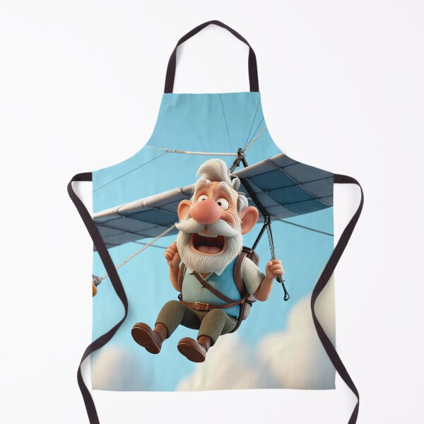 Item preview, Old Fart flying a hang glider designed and sold by Colin Bentham.