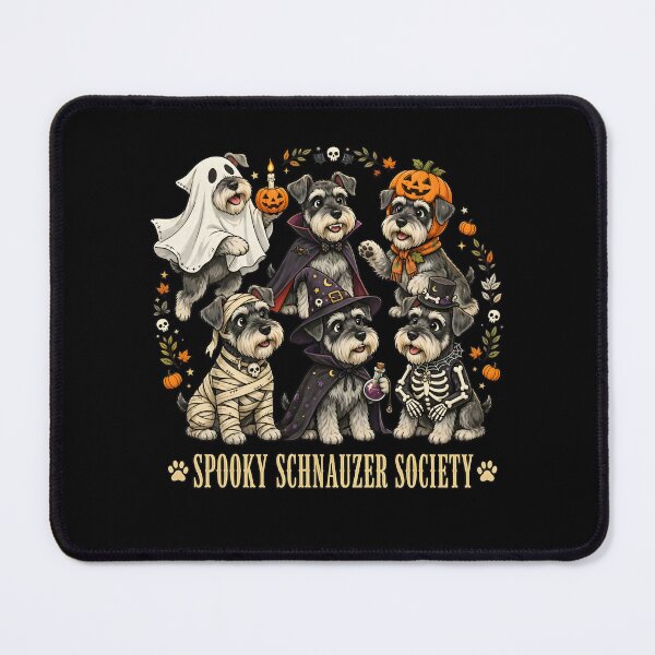 Item preview, Spooky Schnauzer Society Halloween Dogs Costumes Art designed and sold by OlyvieArt.