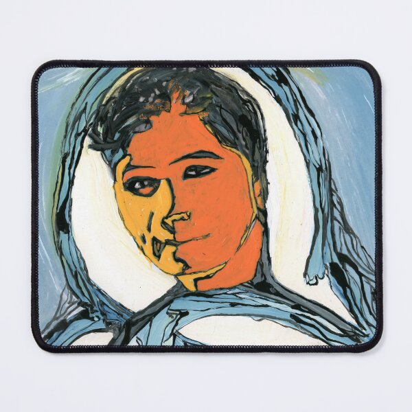 Item preview, Malala Yousafzai Peace Activist Expressive Portrait Painting designed and sold by Dwaalhaas.com.