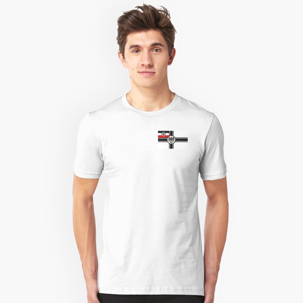 German Armed Forces WWI Flag. Slim Fit T-Shirt