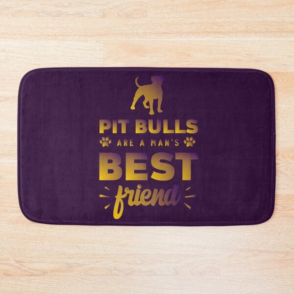 Item preview, Pit Bulls Are Man’s Best Friend Retro Quote designed and sold by JanuszJarowicz.