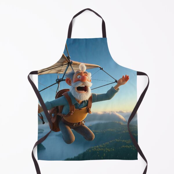 Item preview, Old Fart flying a hang glider designed and sold by Colin Bentham.