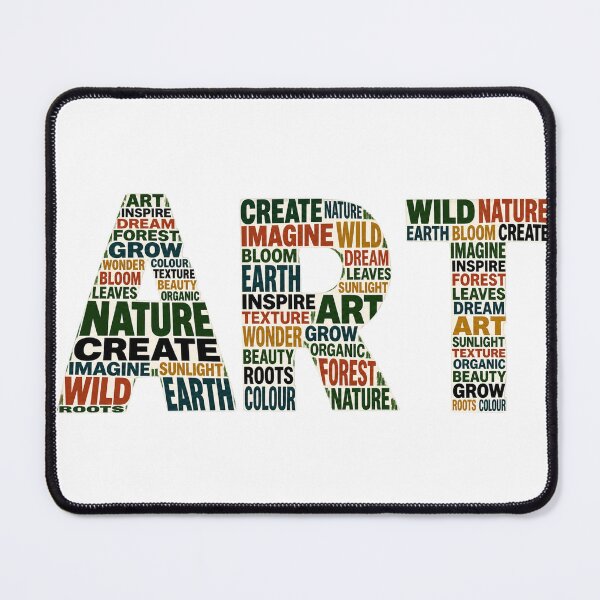 Item preview, ART Nature Inspired Typography Word Collage designed and sold by naturalsurvival.