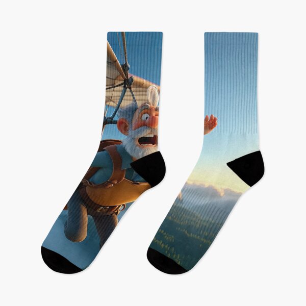 Item preview, Old Fart flying a hang glider designed and sold by Colin Bentham.